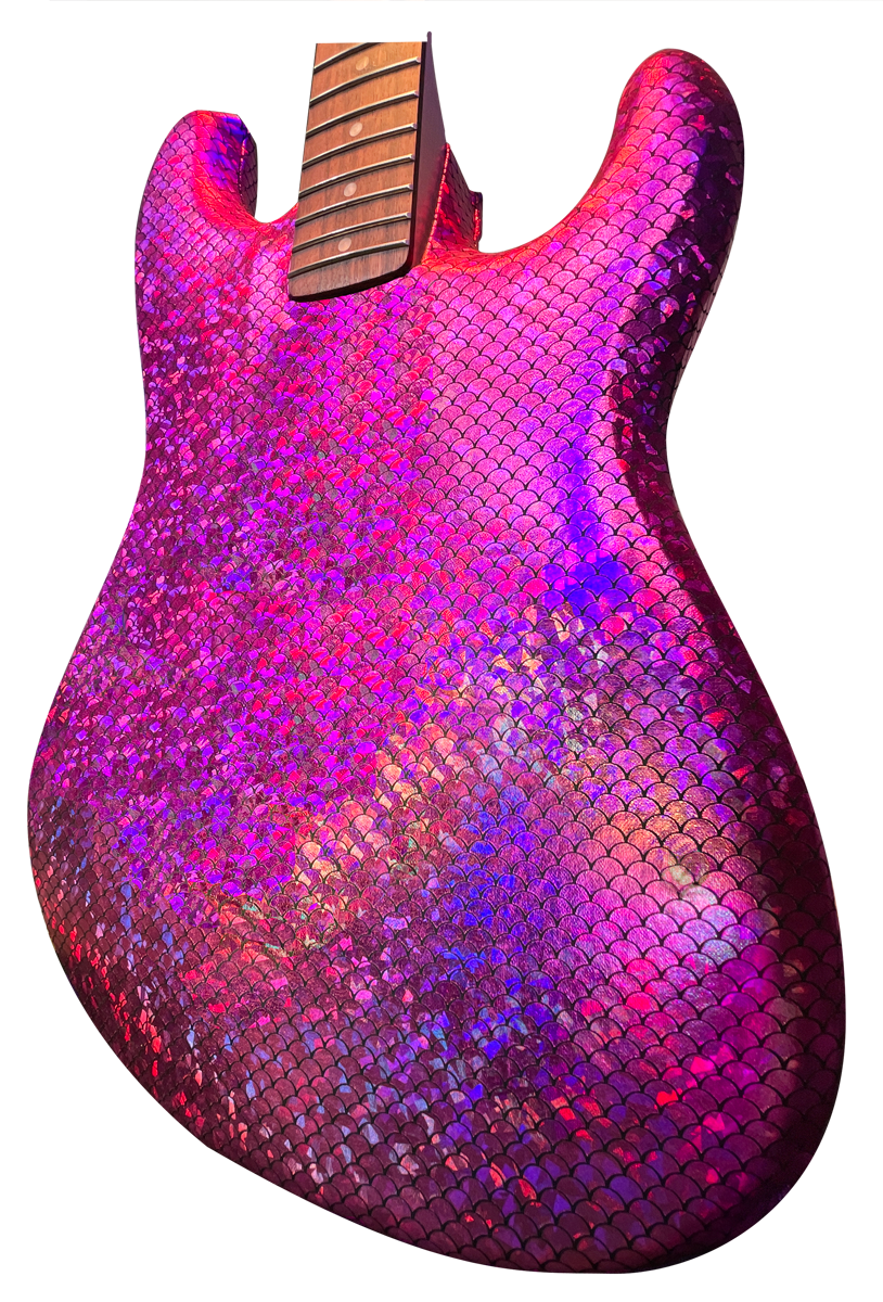 Holographic Blank ST-Style Guitar-Kutte