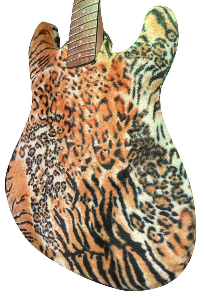 Fell Blank ST-Style Guitar-Kutte, Muster: Tiger