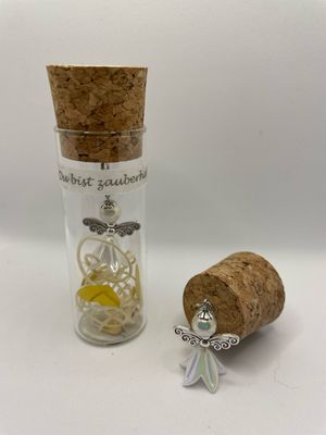 &quot;Kleiner Engel im Glas – Dein persönlicher Glücksbringer&quot; SILBER