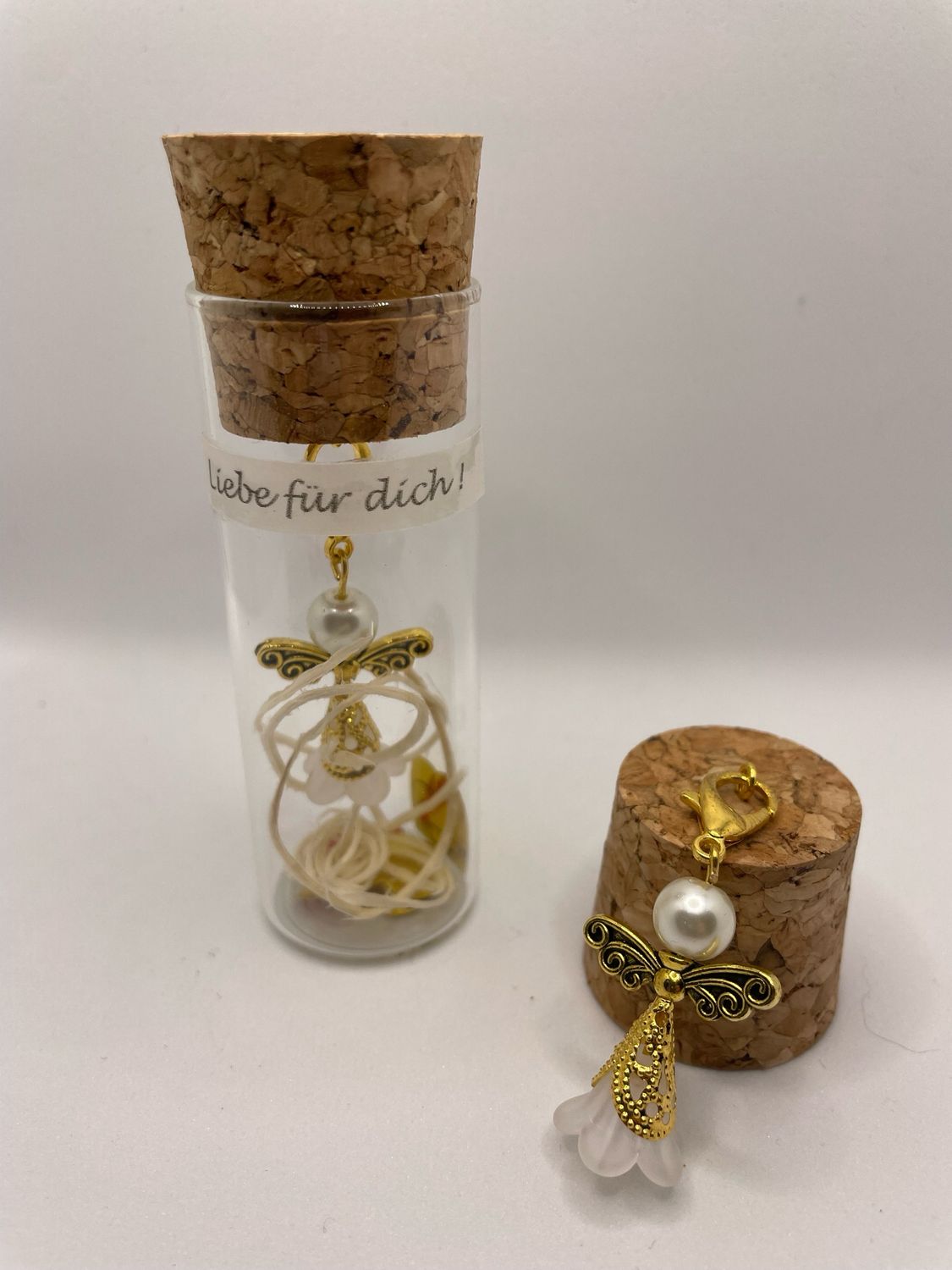 &quot;Kleiner Engel im Glas - dein persönlicher Glücksbringer&quot; GOLDEN