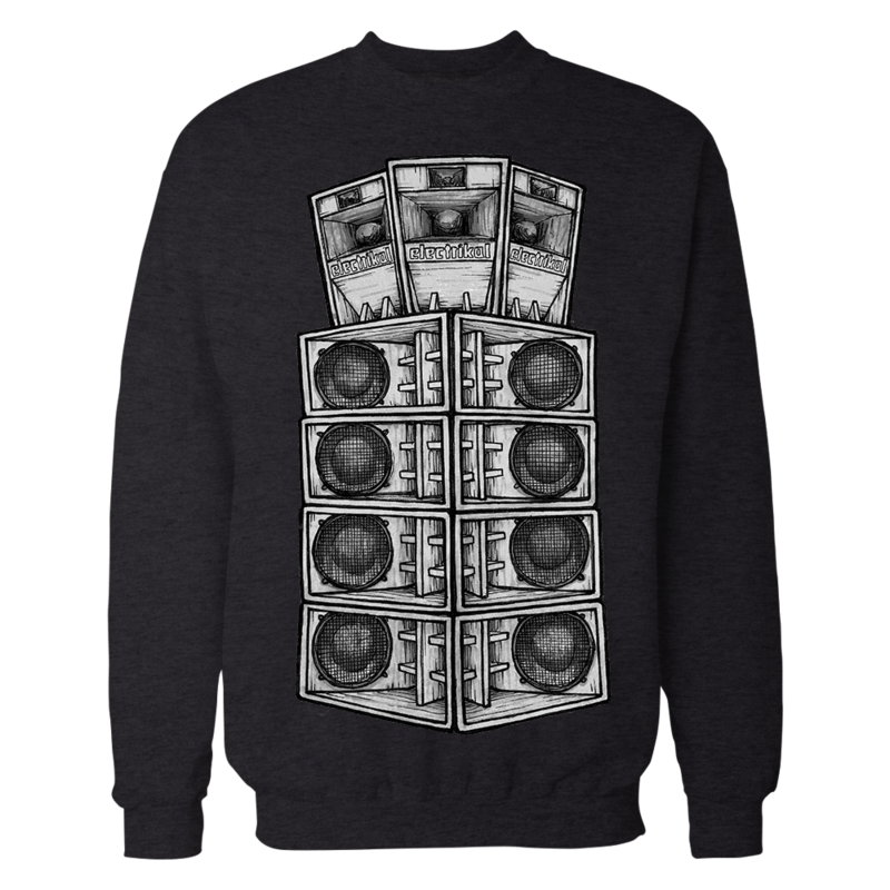 Tall Speaker Stack | Black | Crew Jumper