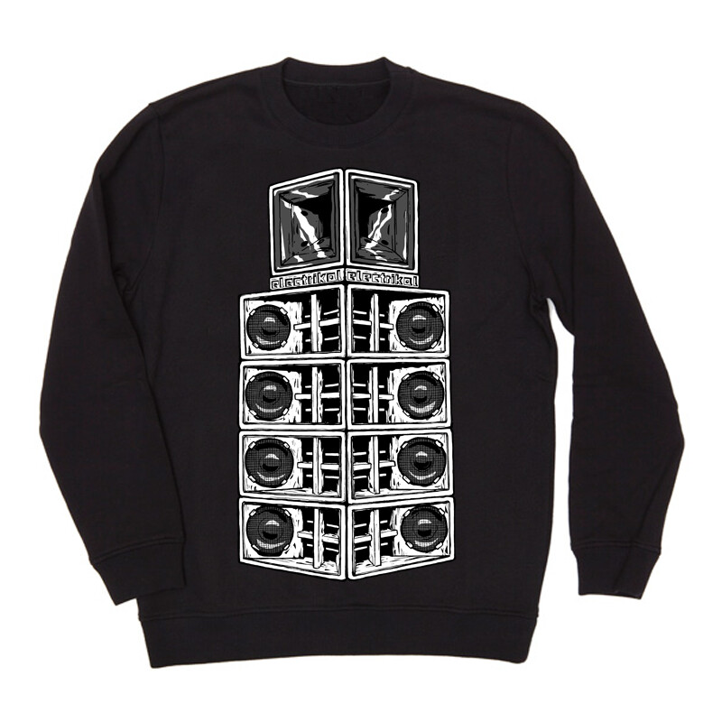 Tall Danley Stack | Black | Crew Jumper