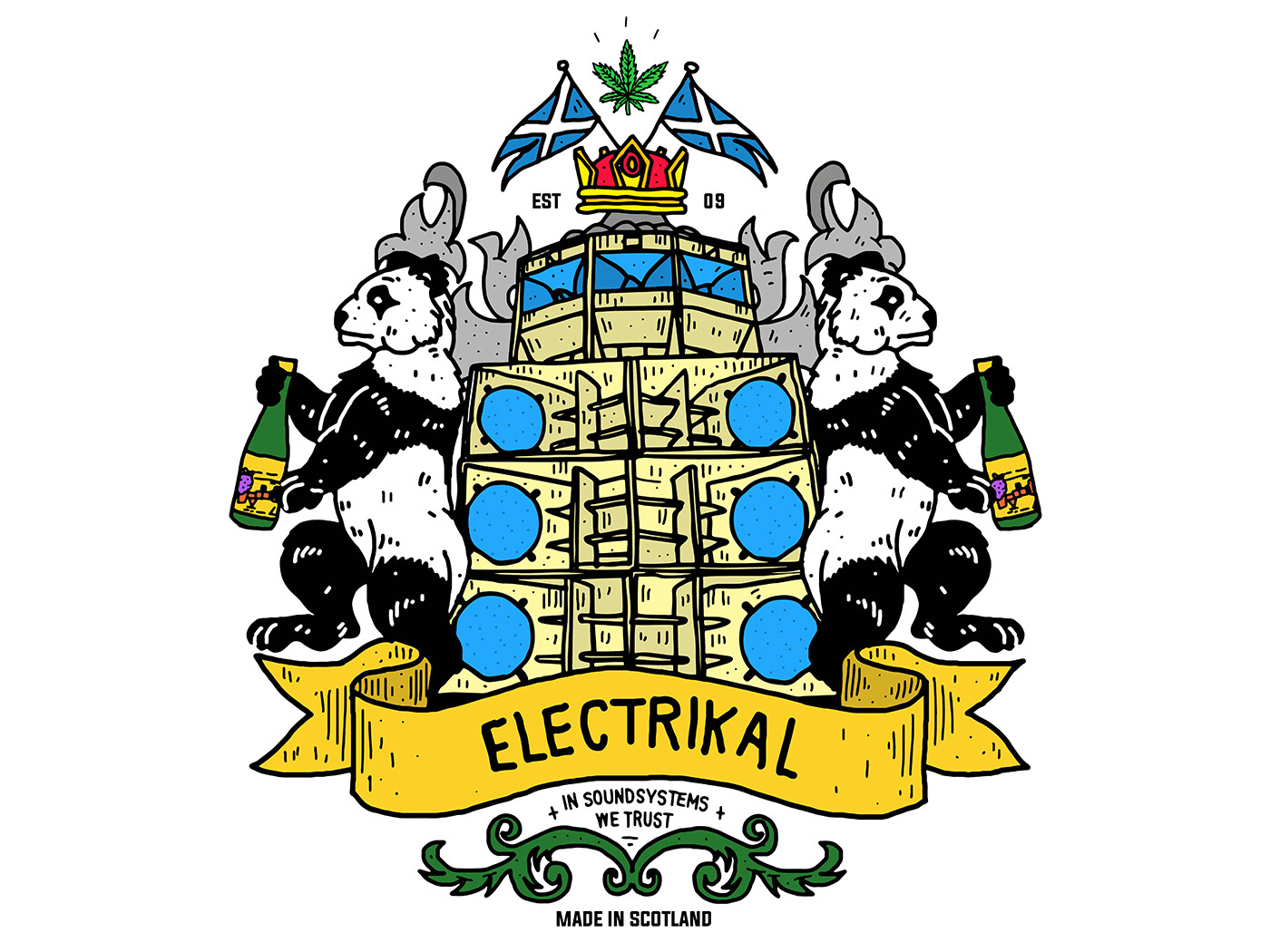 Electrikal Crest Sticker