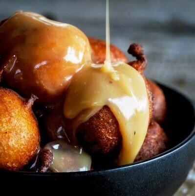 Pumpkin Fritters with Glazed Sauce