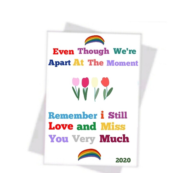 &quot;Miss you Card&quot; lovely quality card