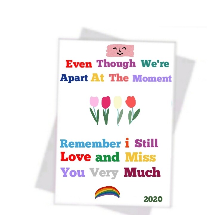 Lovely &quot;Miss you&quot; High quality High print Card&#39;s 