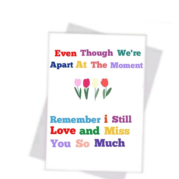 Lovely &quot;Miss you&quot; High quality High print Card&#39;s 