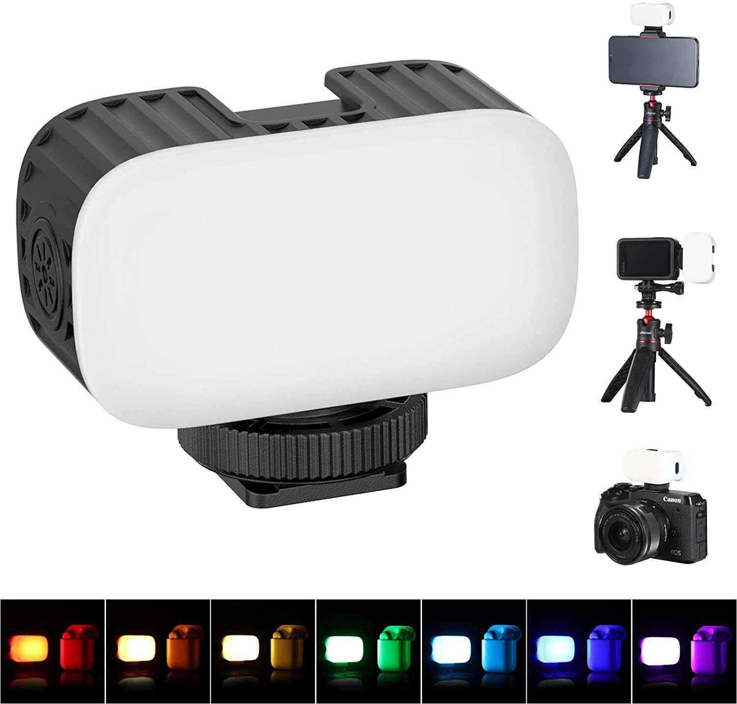 Luz LED de colores para cámara