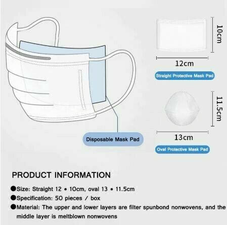 Disposable Replaceable Mask Filters ( 5pack)