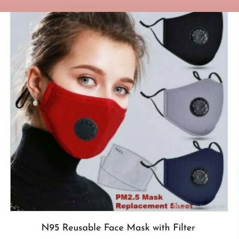 N95 Reusable Face Mask w/ Filter