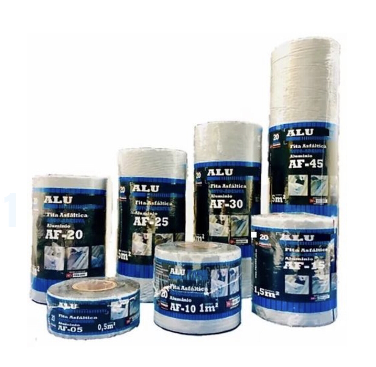 Manta Asfáltica Auto-Adesiva 15cm x 10m x 1mm ALU/FLEX Branco