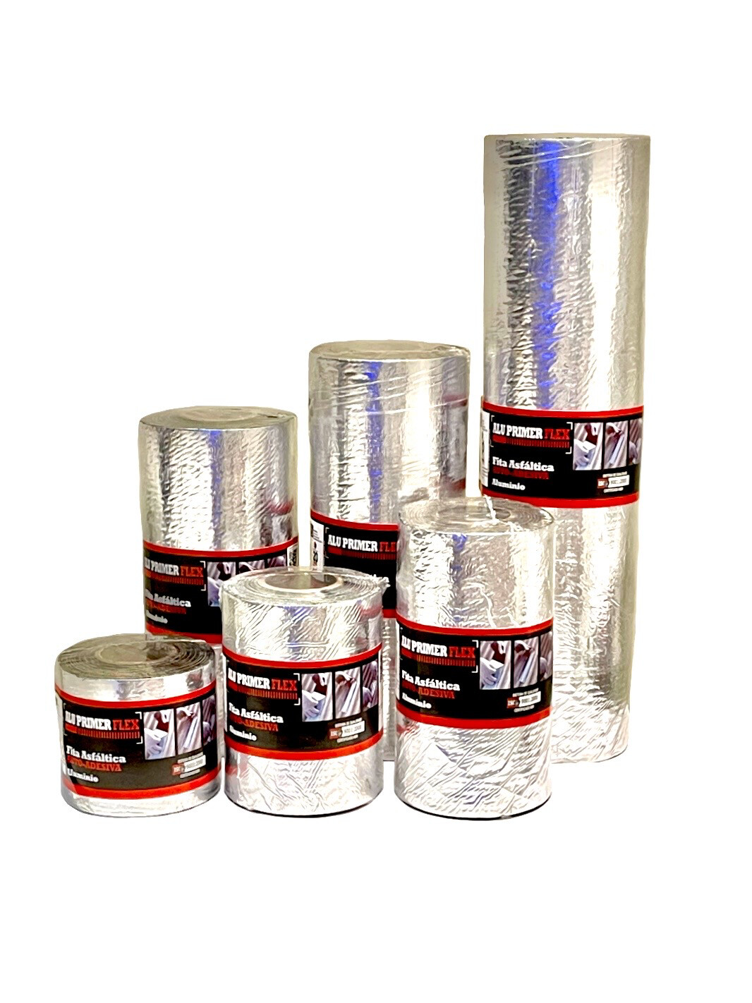 Manta Asfáltica Auto-Adesiva 15cm x 10m x 0,6mm ALU/FLEX Natural