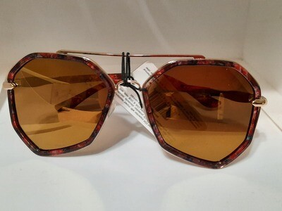 Mirror effect aviator sunglasses