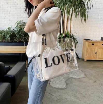 Clear tote bag
