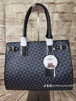 4 in 1 monogrammed tote bag