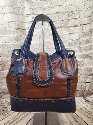 Leather handbag handcrafted western design