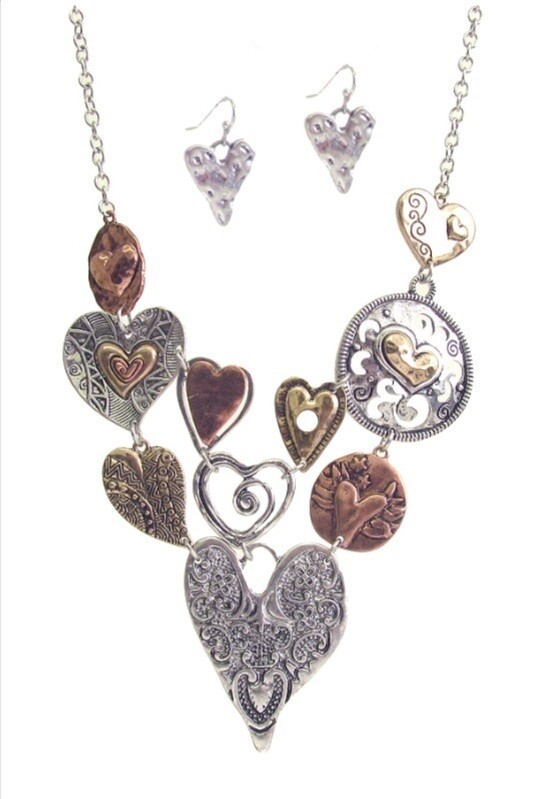 Mix metals jewelry sets