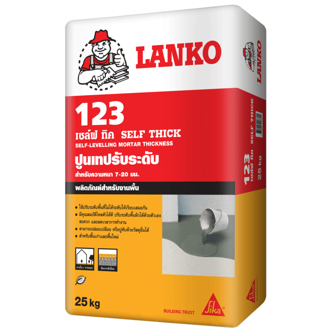 ปูนปรับระดับพื้น ภายในและภายนอก LANKO123 (แลงโก้123)