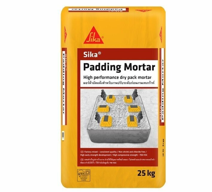 ปูนปรับระดับฐานเครื่องจักร Sika Padding Mortar (ซิก้า แพดดิ้ง มอร์ต้า)