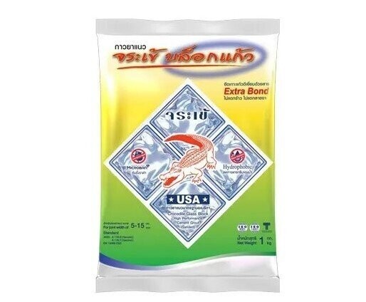 กาวยาแนวบล็อคแก้ว จระเข้ไมโครแบน (GLASS BLOCK GROUT)