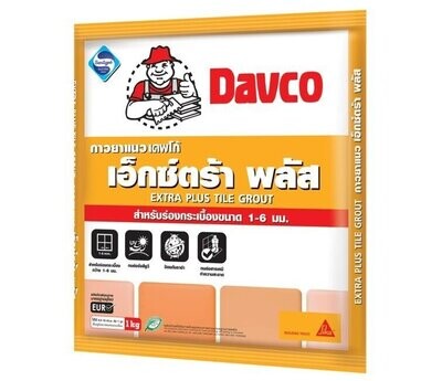 Davco Extra Plus กาวยาแนวกระเบื้องสูตรป้องกันเชื้อราและแบคทีเรีย