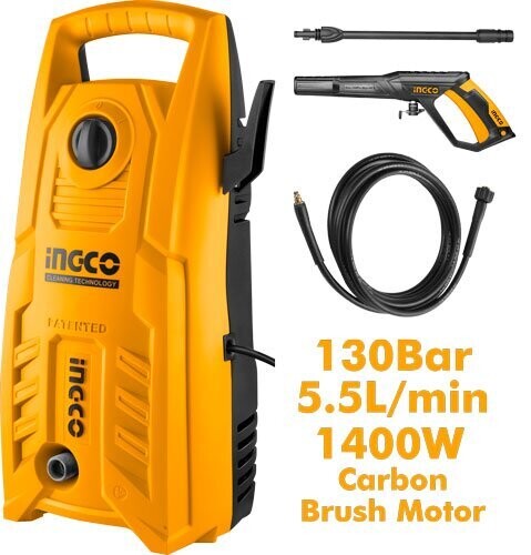 INGCO เครื่องฉีดน้ำแรงสูง 130 บาร์ HPWR14008