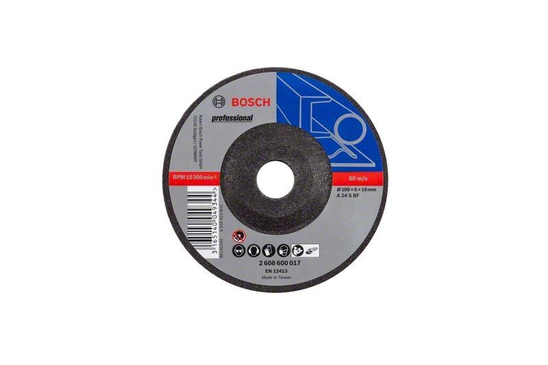 BOSCH ใบเจียรเหล็ก-หนา 4นิ้วx6มม. 2608600017