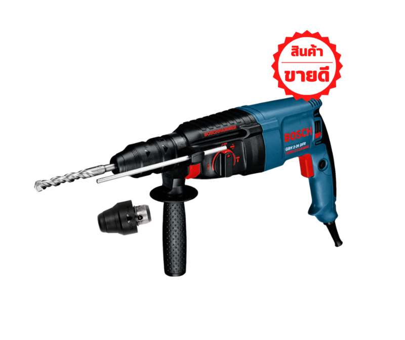 BOSCH สว่านโรตารี่ 3 ระบบ SDS plus GBH 2-26 DFR  061125476A