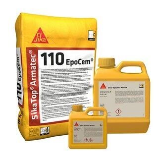 SikaTop® Armatec®-110 EpoCem® อีพ็อกซี่ผสมซีเมนต์ เคลือบกันสนิมเหล็กและประสานคอนกรีต