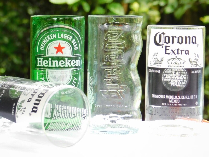 ¿No sabes qué regalar? Mix de 4 Vasos reciclados INCLUYE ¡aporte para peluditos! + ENVÍO GRATIS