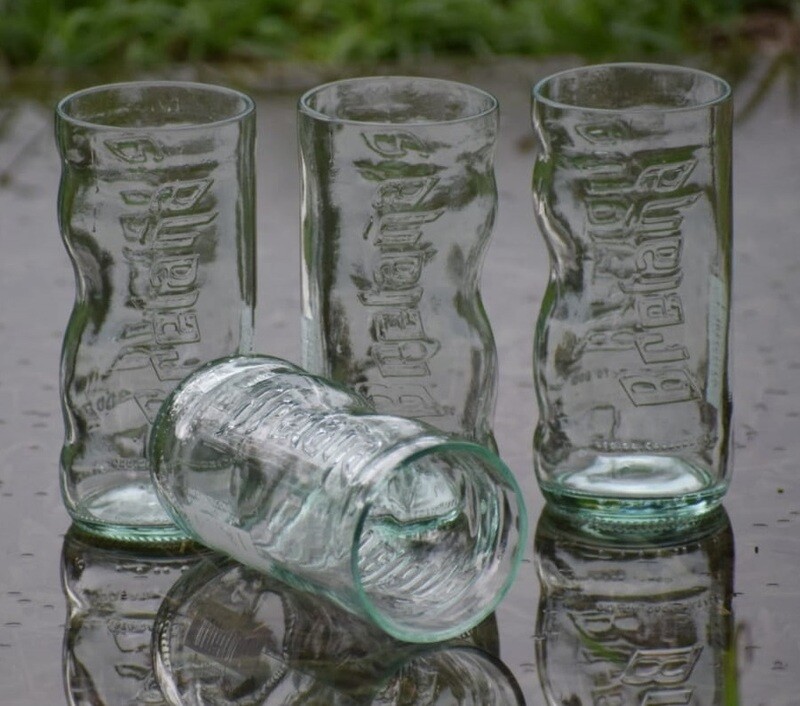 ¡Regalo Ecológico! 4 Vasos Bretaña reciclados INCLUYE ¡aporte para ayudar peluditos! + ENVÍO GRATIS