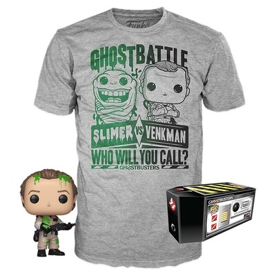 Pop y camiseta:Ghostbusters Battle Exclusivo Game Stop