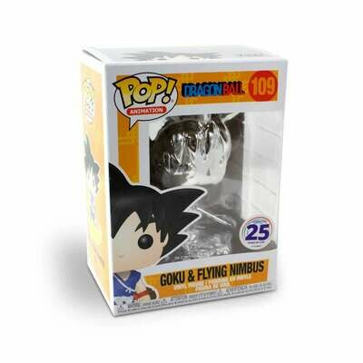 Funko Pop - Young Goku on Nimbus Cloud (Silver- Chrome) Exclusivo de Funimation