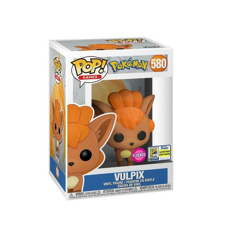 POP! Games: Pokemon Vulpix Flocked Summer Convention 2020 exclusivo de GameStop