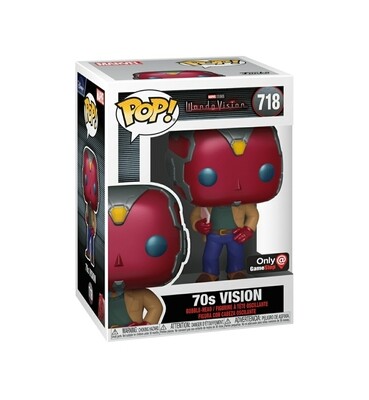 Funko POP! Marvel: WandaVision 70s Vision 
Exclusivo de GameStop #718