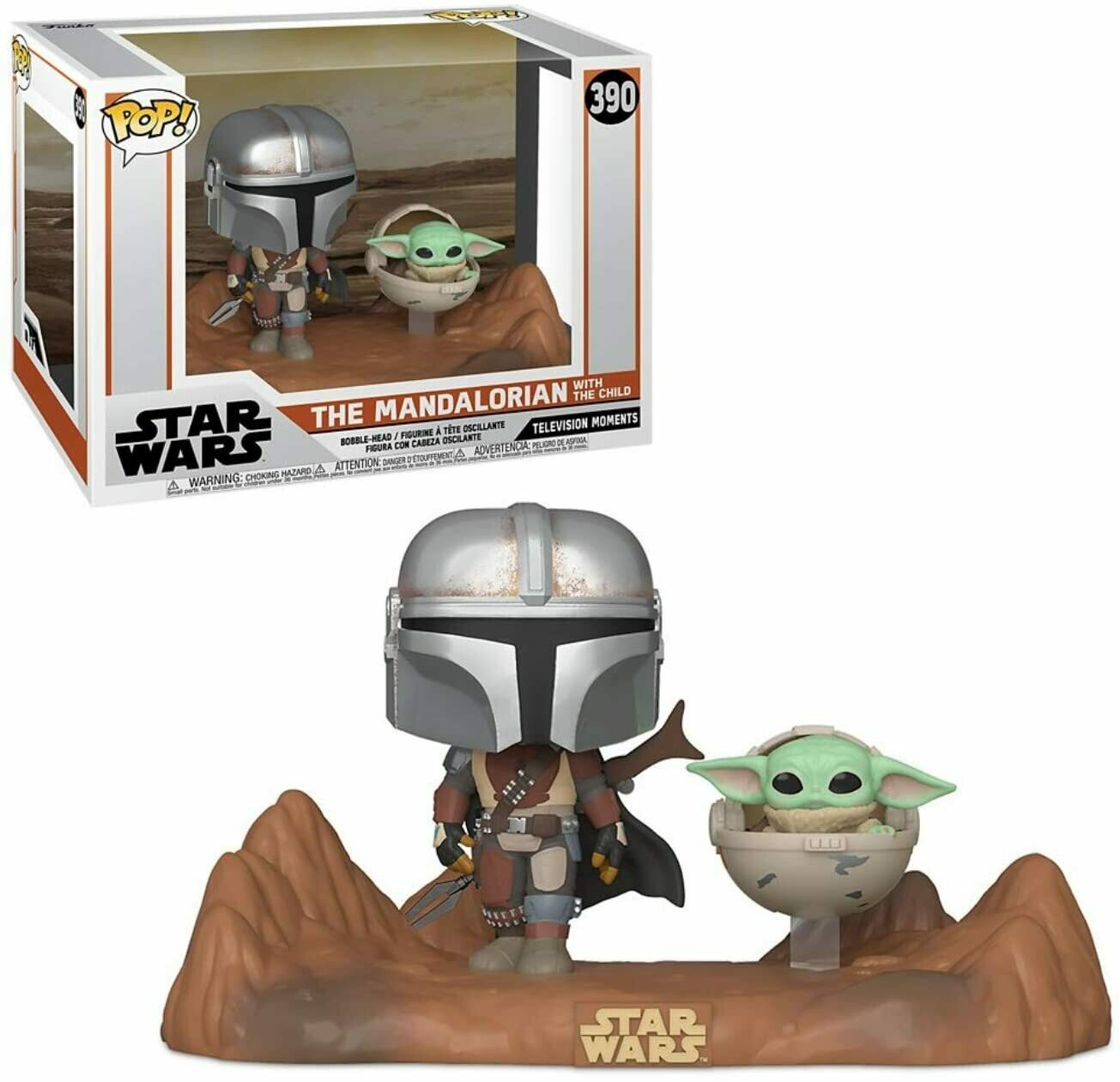 Funko Pop!  Moment Star Wars: The Mandalorian with The Child