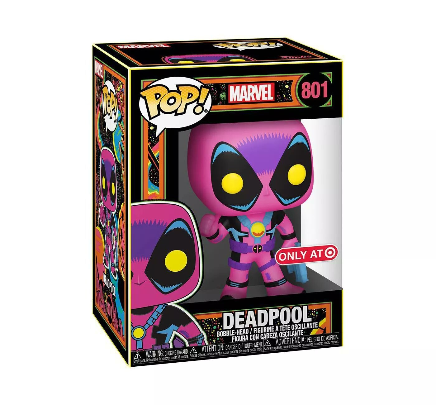Funko Pop Deadpool Blacklight Exclusivo de Target