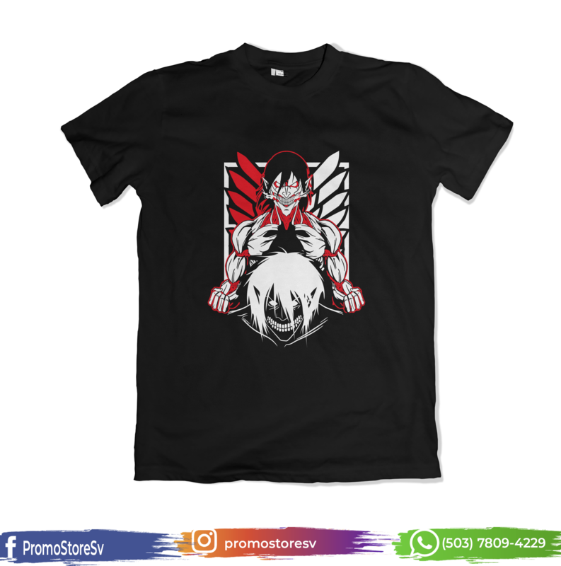 T-shirt Eren Titan Ataque