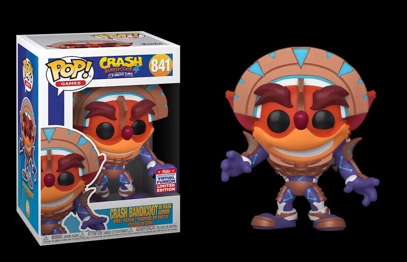 Funko Pop Crash Bandicoot in mask Armor exclusivo SDCC.