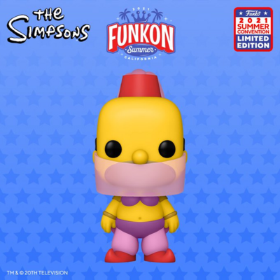 Funko Pop The Simpsons. Belli Dancer Homer exclusivo de SDCC