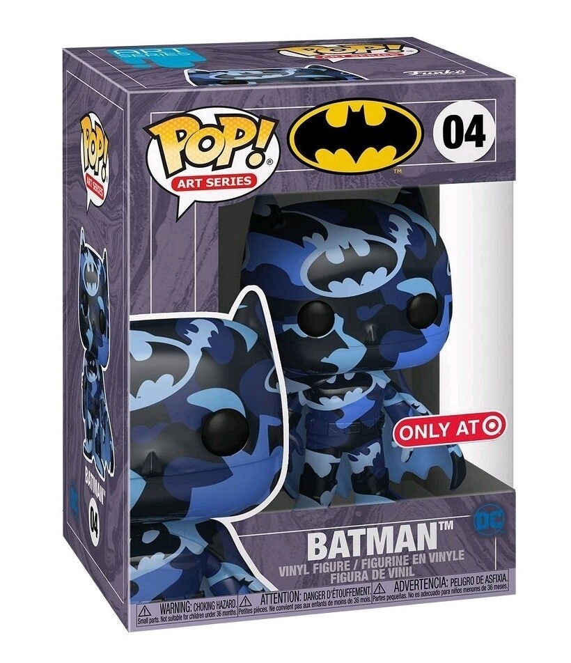 Funko Pop Héroes DC. Batman Dark Blue with case (Artist Series) Exclusivo de Target