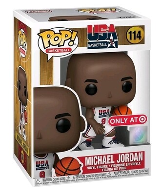 Funko Pop NBA: Legends-Michael Jordan (1992 Team USA White) exclusivo de Target