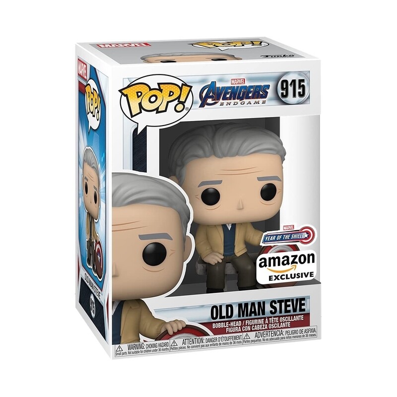 Funko Pop Marvel. Old Man Steve Exclusivo de Amazon YOTS