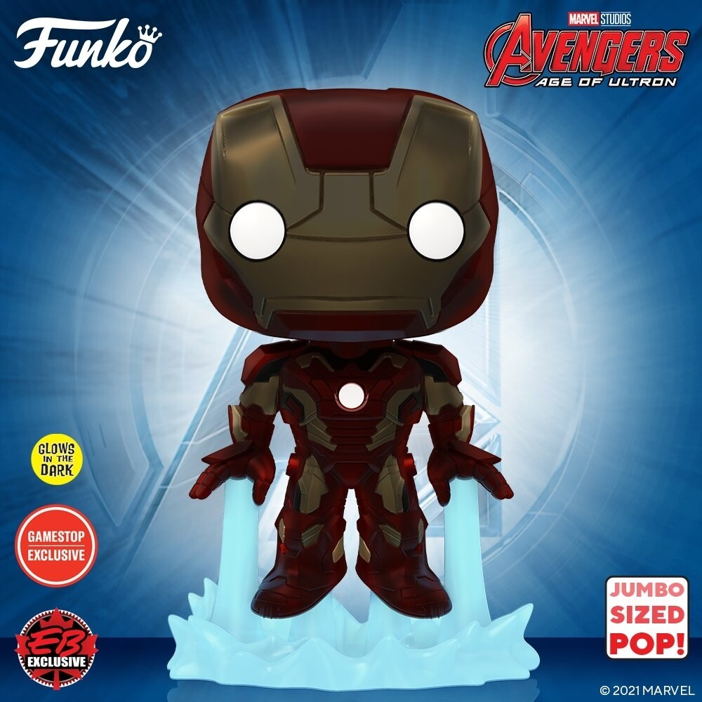 Pre-orden Funko Pop Marvel. Iron Man GITD Exclusivo de GameStop