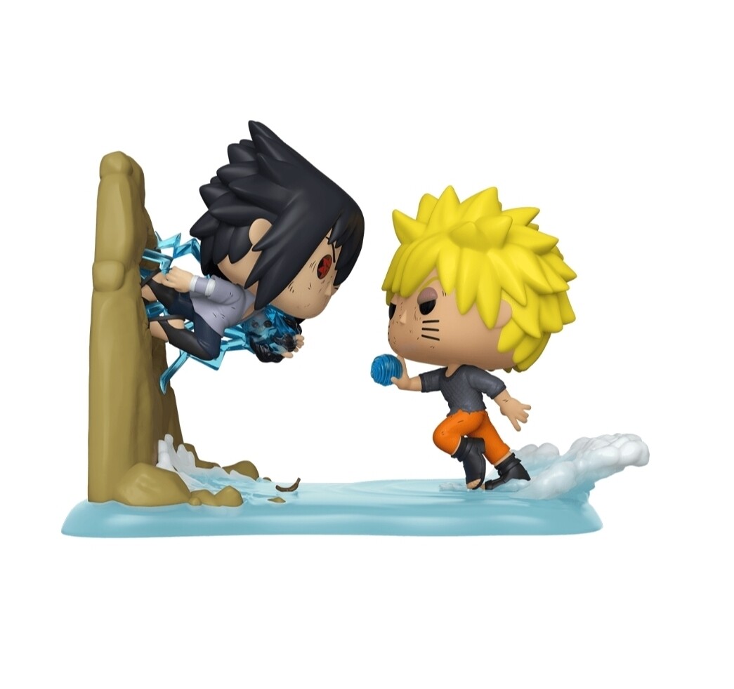 Funko Pop Animation Naruto Shippuden Moment. Naruto vs. Sasuke Exclusivo de GameStop