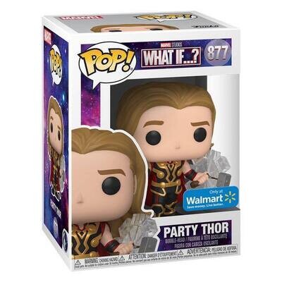 Funko Pop Marvel What If...?Party Thor exclusivo de Walmart