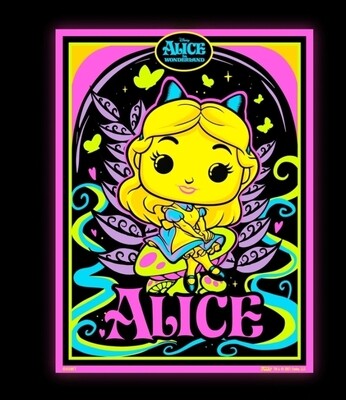 Póster Alice In Wonderland. Alice-Blacklight