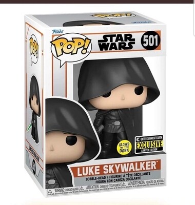 Pre orden Funko Pop Star Wars. Luke Skywalker GITD Exclusivo de EE