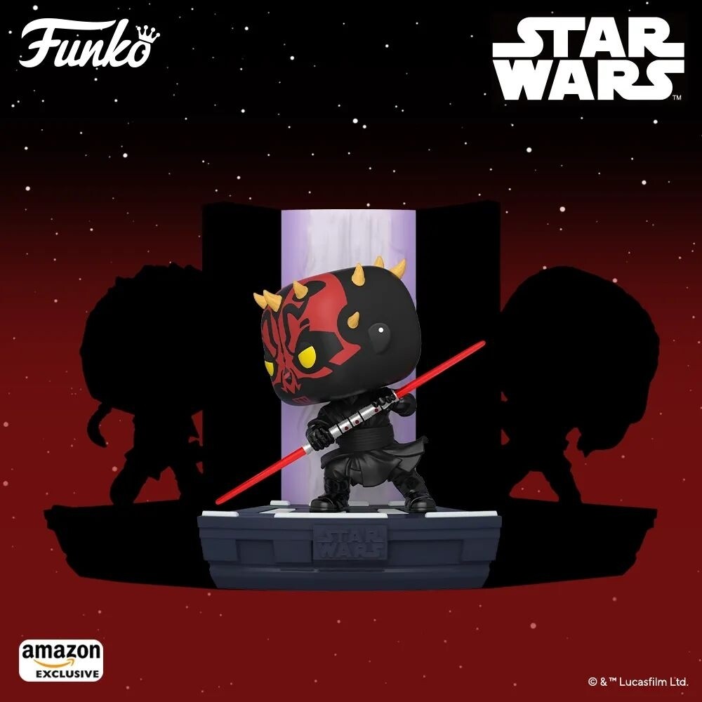 Pre-orden Funko Pop Deluxe. Star Wars Duel of The Fates-Darth Maul Exclusivo de Amazon (1)