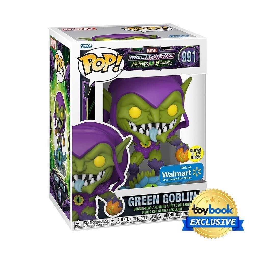 Funko Pop Marvel Monster Hunters. Green Goblin Exclusivo de Walmart GITD